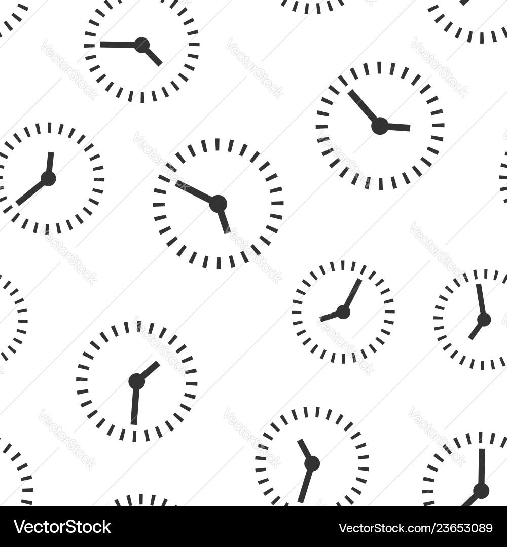 Clock countdown icon seamless pattern background Clock countdown icon seamless pattern background vector image