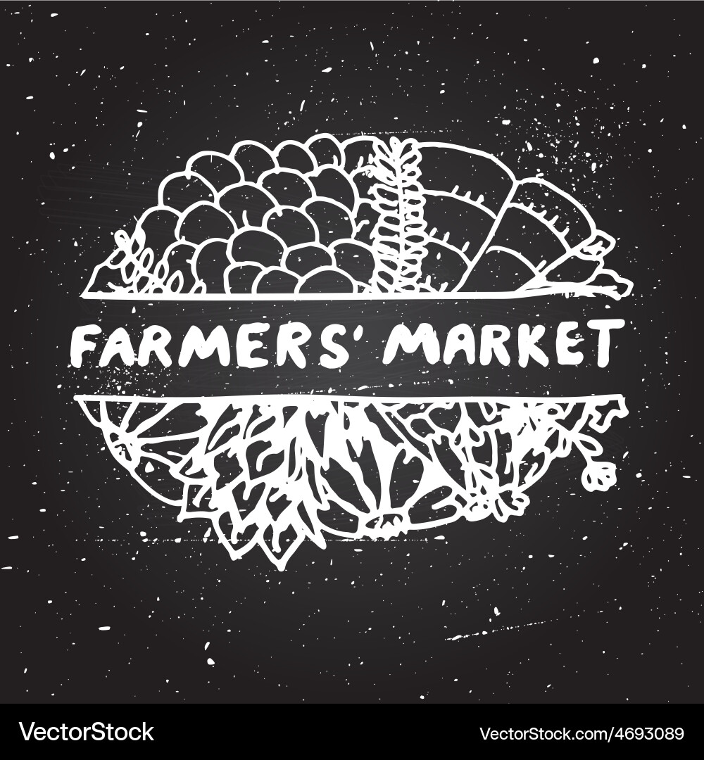 Entangle element on chalkboard background Vector Image
