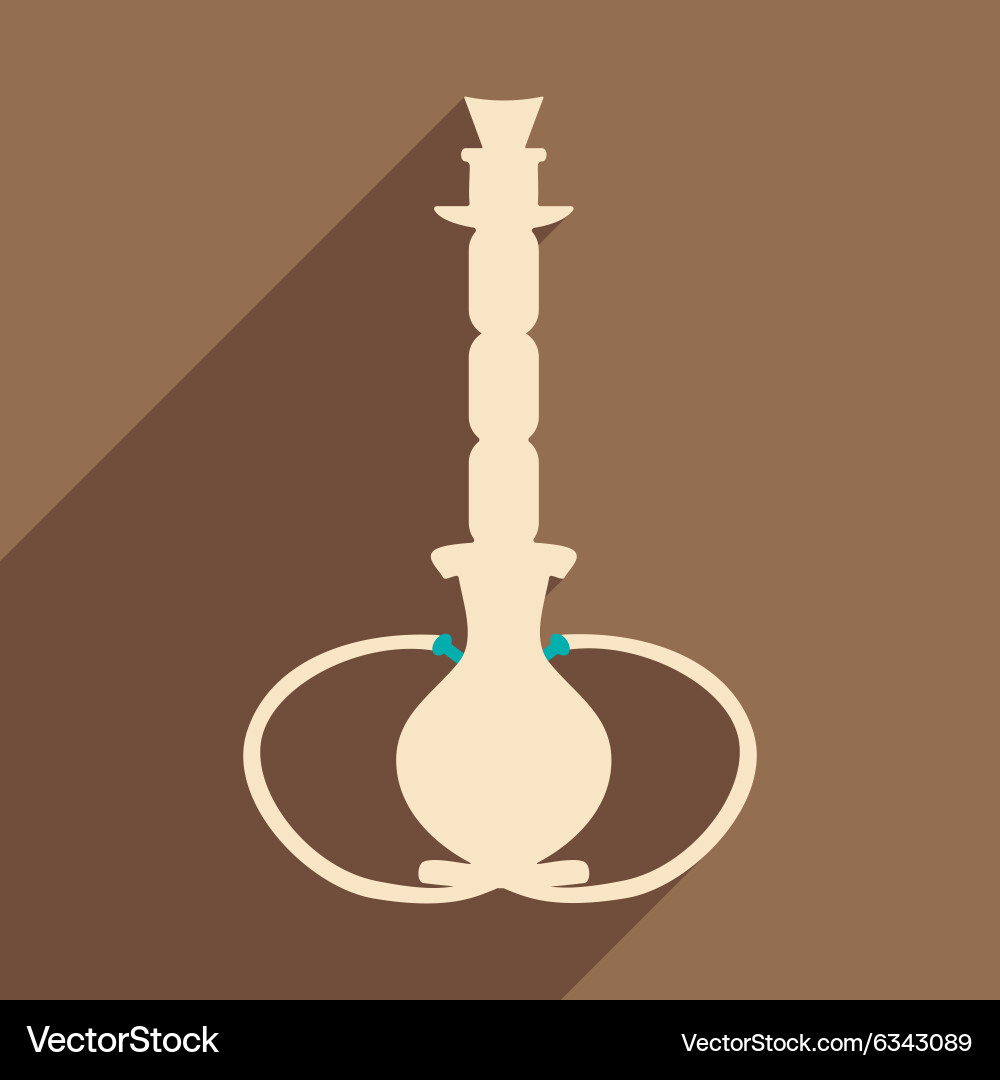 Flat with shadow icon and mobile application vector image
