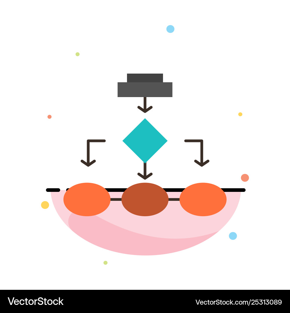 Flowchart algorithm business data architecture vector image