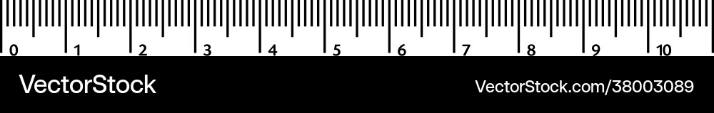 Ruler isolated on white background simple Ruler isolated on white background simple vector image
