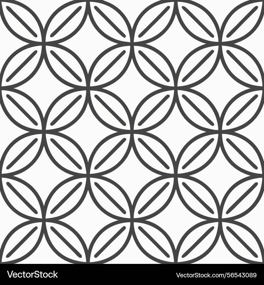 Seamless geometric pattern of intersecting vector image