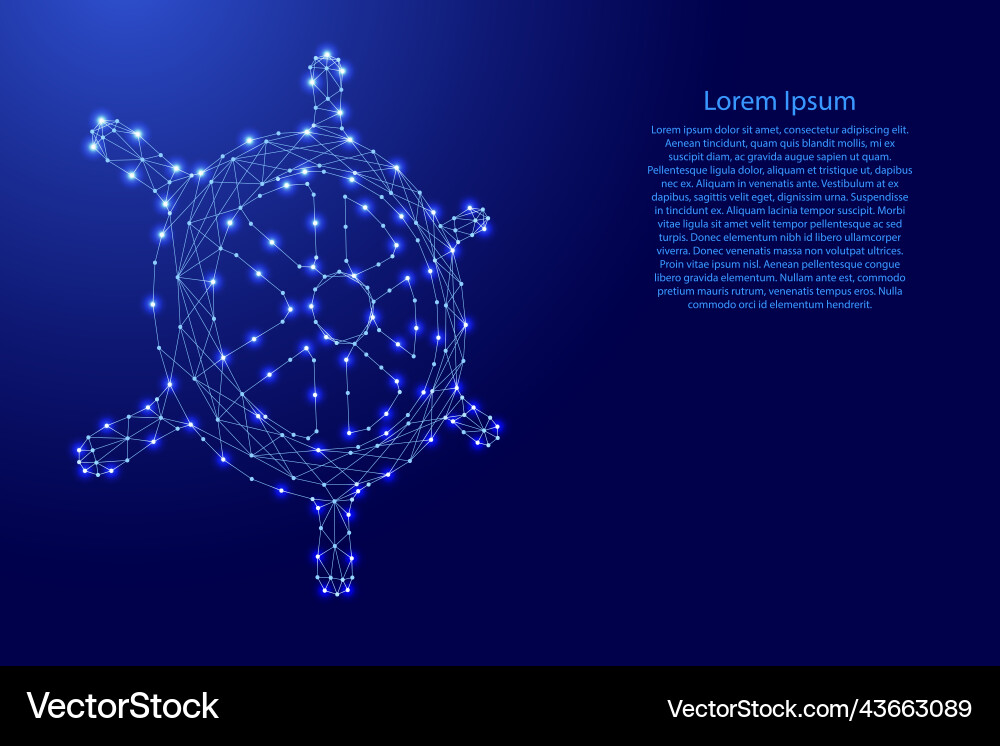 Ships steering wheel from futuristic polygonal Ships steering wheel from futuristic polygonal vector image