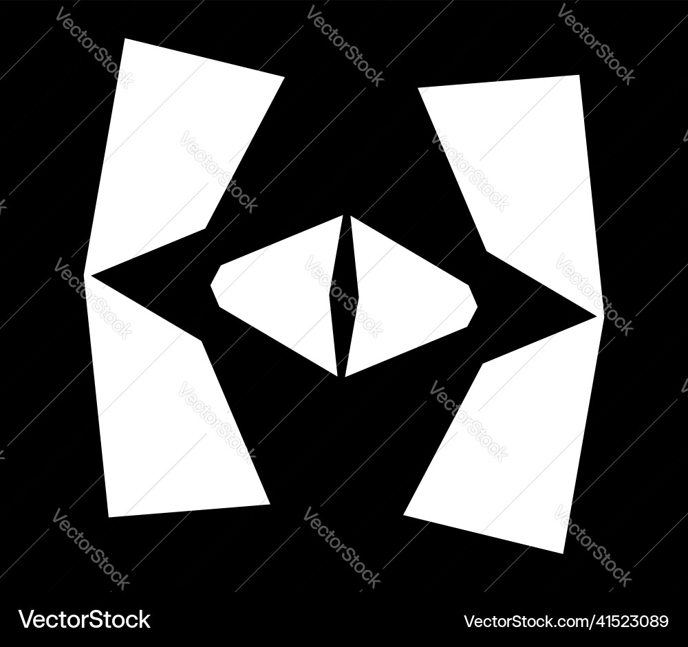 Simple abstract geometric forms shapes random vector image