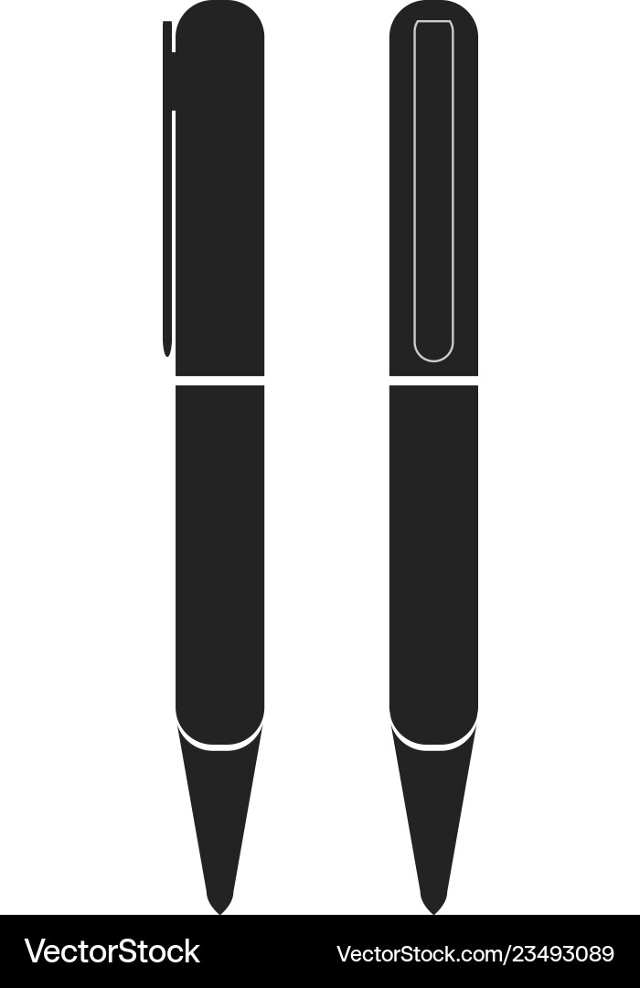Stift Icon flach Design Stil Vektorbild