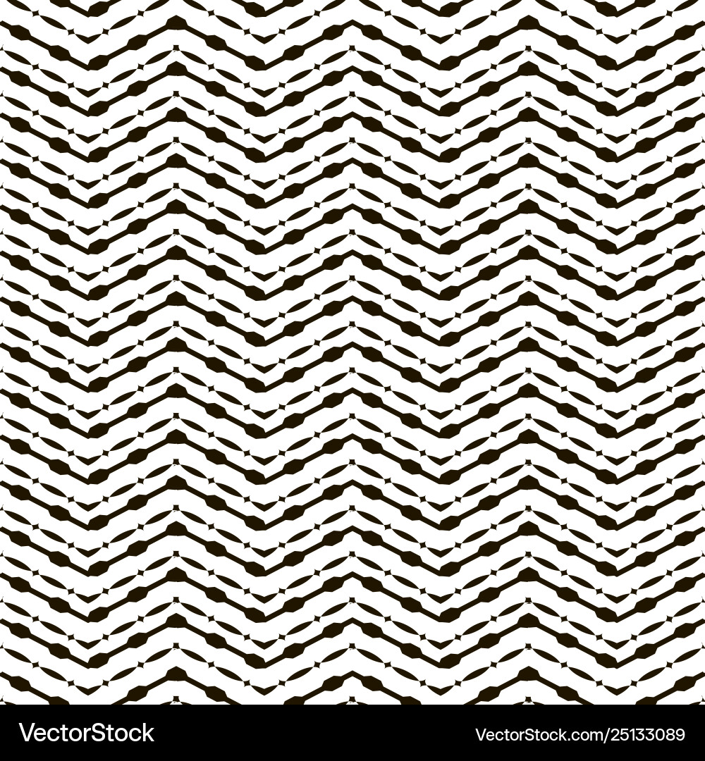 Zigzag black and white seamless pattern Zigzag black and white seamless pattern vector image