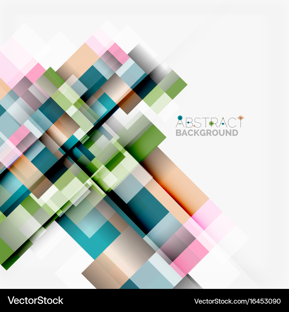 Abstract blocks template design background simple vector image