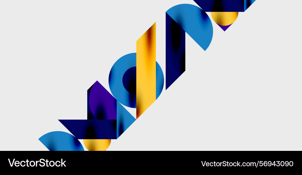 Abstract design features overlapping colorful Abstract design features overlapping colorful vector image