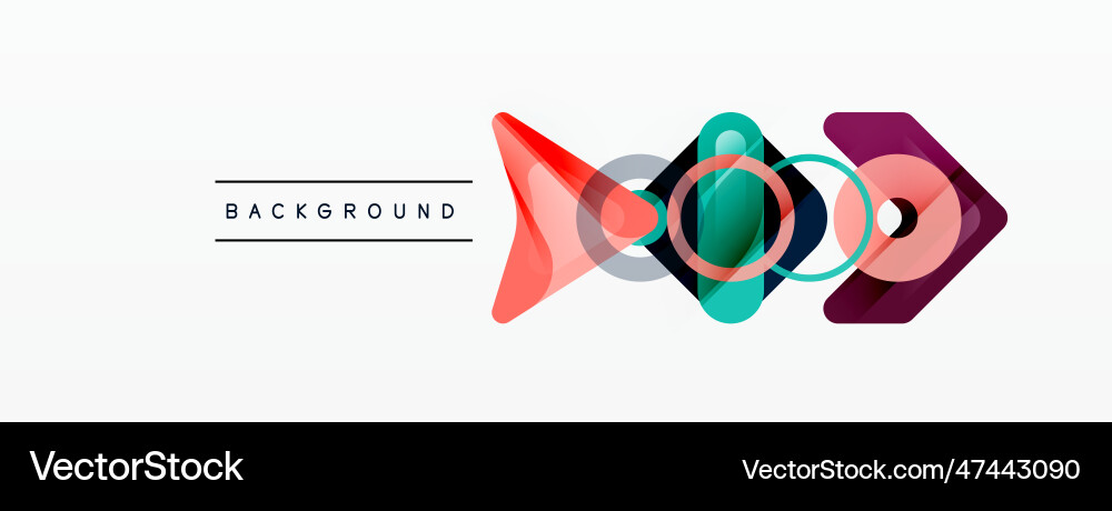 Abstract triangles and square minimal geometric Abstract triangles and square minimal geometric vector image