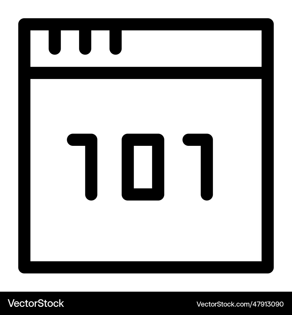 Binary code computer numbering system vector image