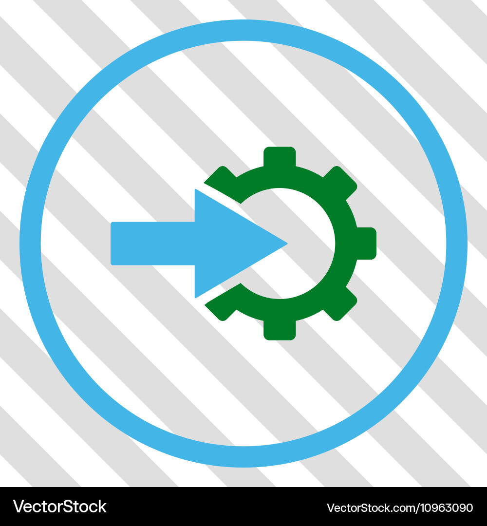Cog integration icon vector image