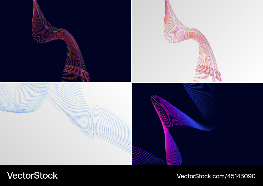 Collection of geometric minimal lines pattern set Collection of geometric minimal lines pattern set vector image