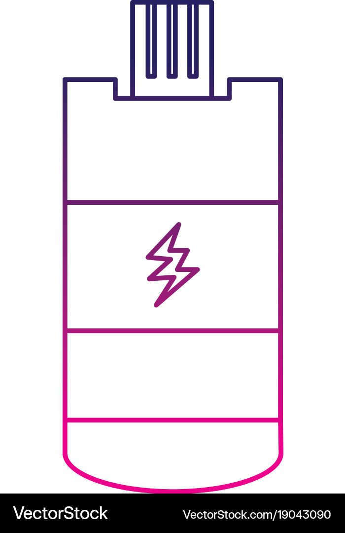 Color line usb memory technology to save vector image