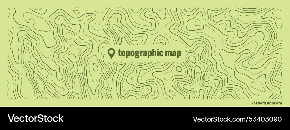Colorful topographic map with contour lines Colorful topographic map with contour lines vector image