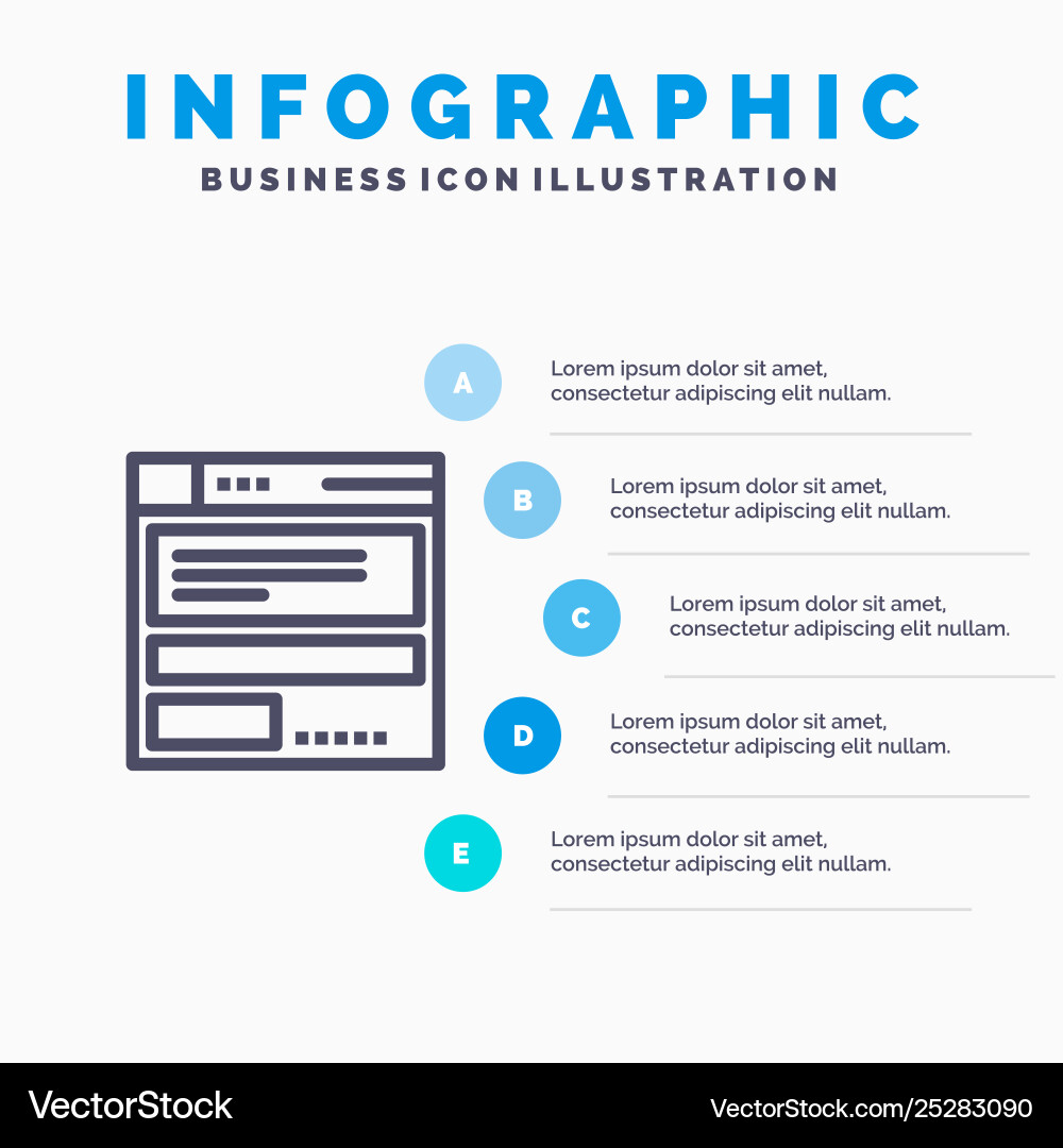 File browser computing code blue infographics File browser computing code blue infographics vector image