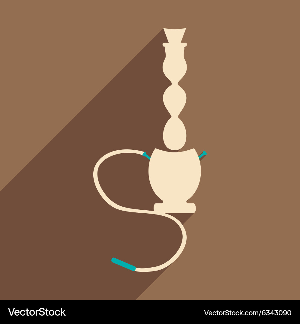 Flat with shadow icon and mobile application vector image