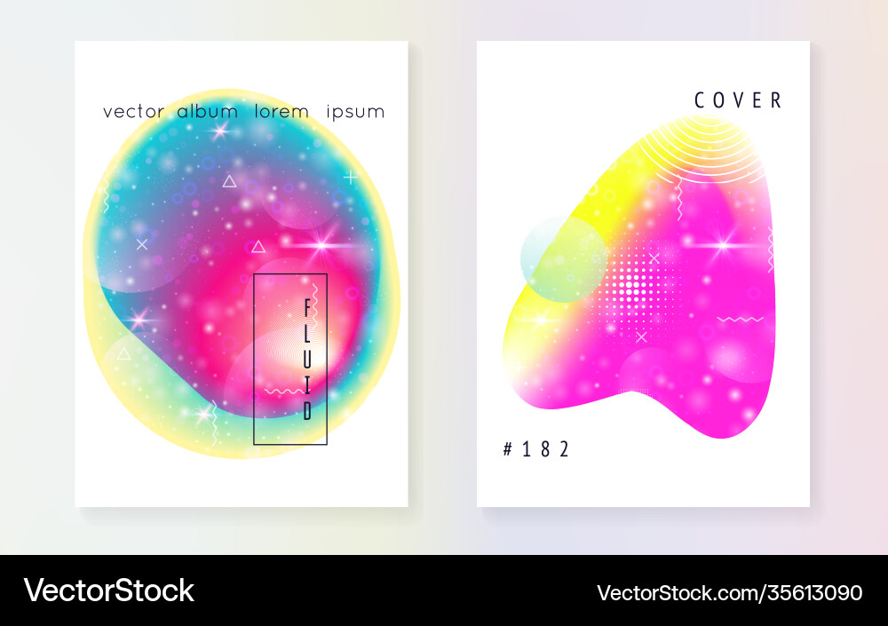 Fluid shape with dynamic elements Fluid shape with dynamic elements vector image
