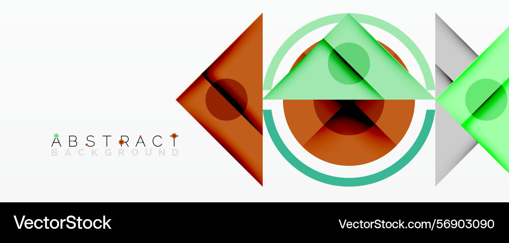 Geometric shapes overlap creating modern design Vector Image