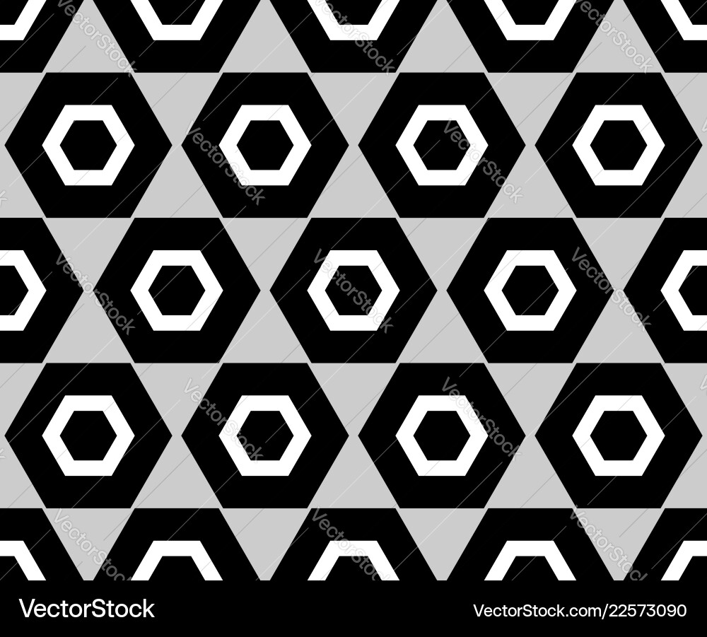 Grayscale pattern with octagon shapes seamlessly Grayscale pattern with octagon shapes seamlessly vector image