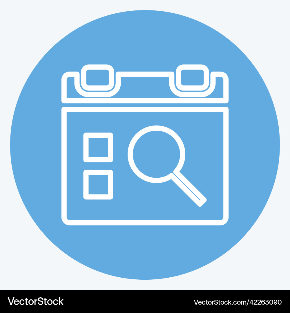 Icon find event suitable for user interface Icon find event suitable for user interface Vector Image