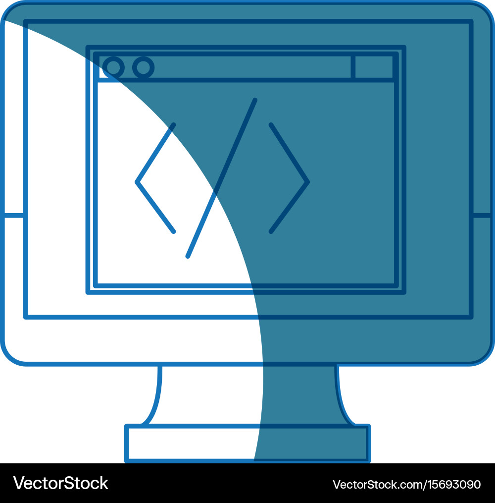Monitor Codierung Programmierung Design grafische Hardware vektorbild