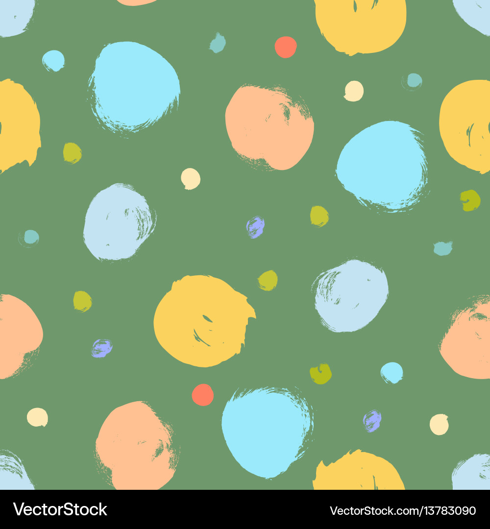 Seamless colorful pattern with circles Vector Image
