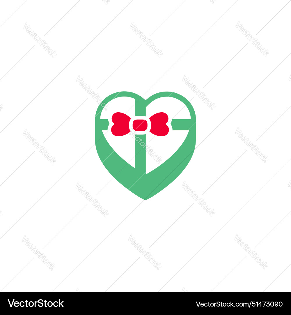 Sweet gift box icon or valentines day symbol Sweet gift box icon or valentines day symbol vector image