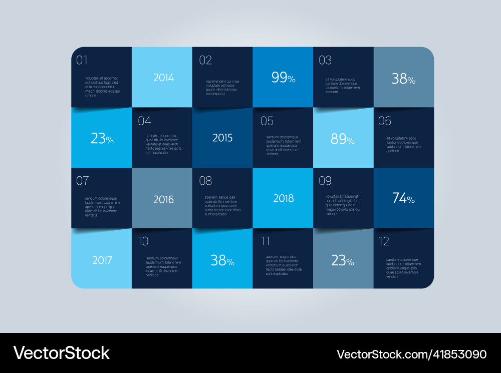 Table layout template schedule spreadsheet vector image