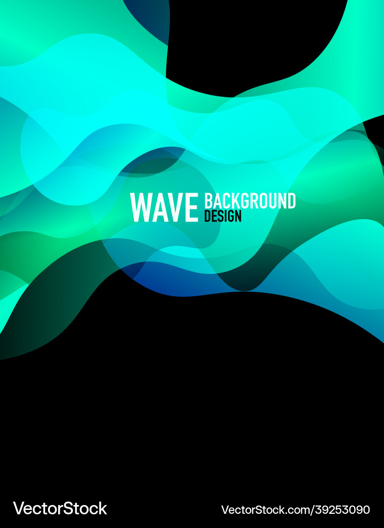 Vertical fluid gradient wave abstract background Vertical fluid gradient wave abstract background Vector Image