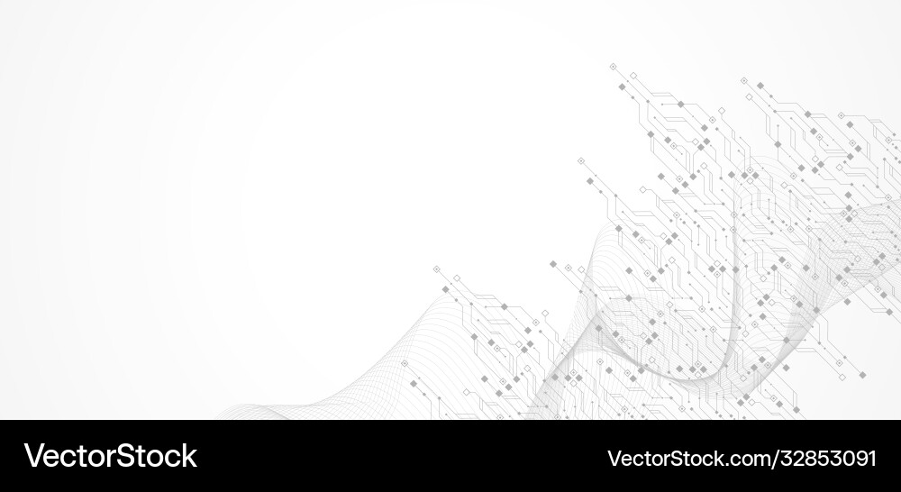 Abstract Circuit Technology Background vector image