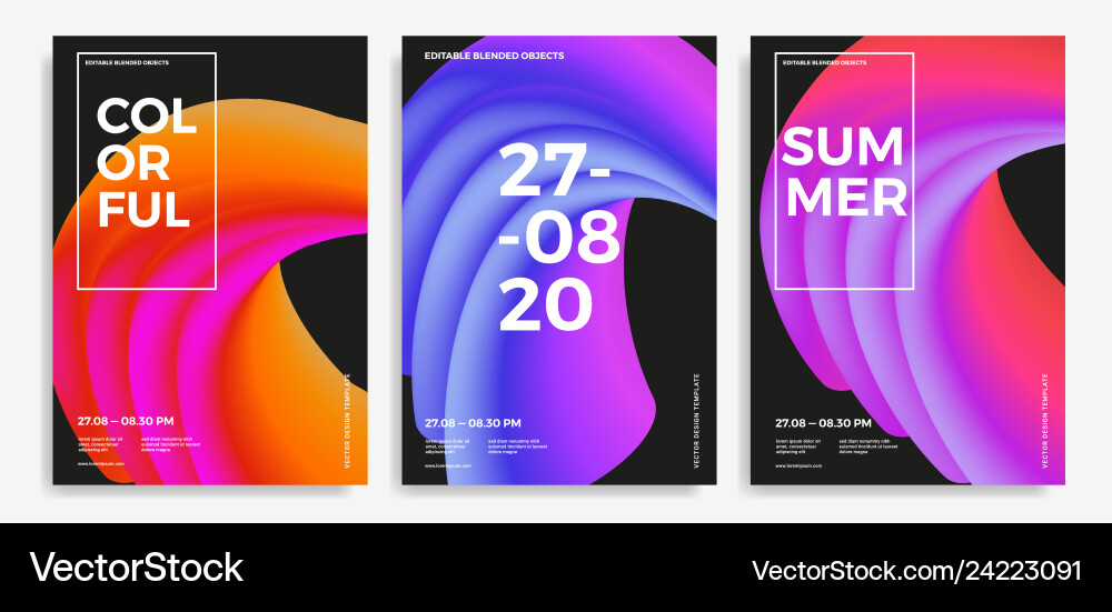 Abstract design templates with 3d flow shapes Abstract design templates with 3d flow shapes vector image