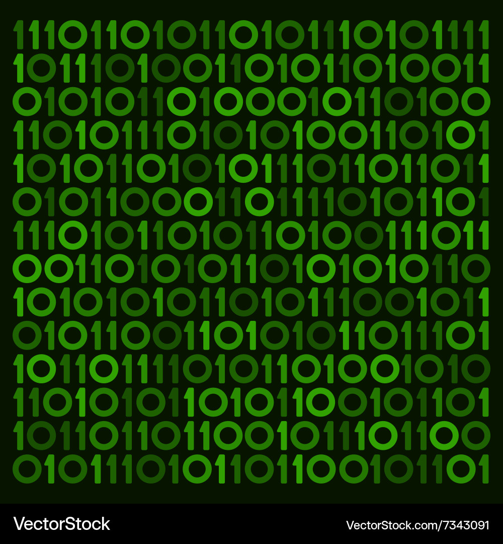 Binary Digital Background vector image