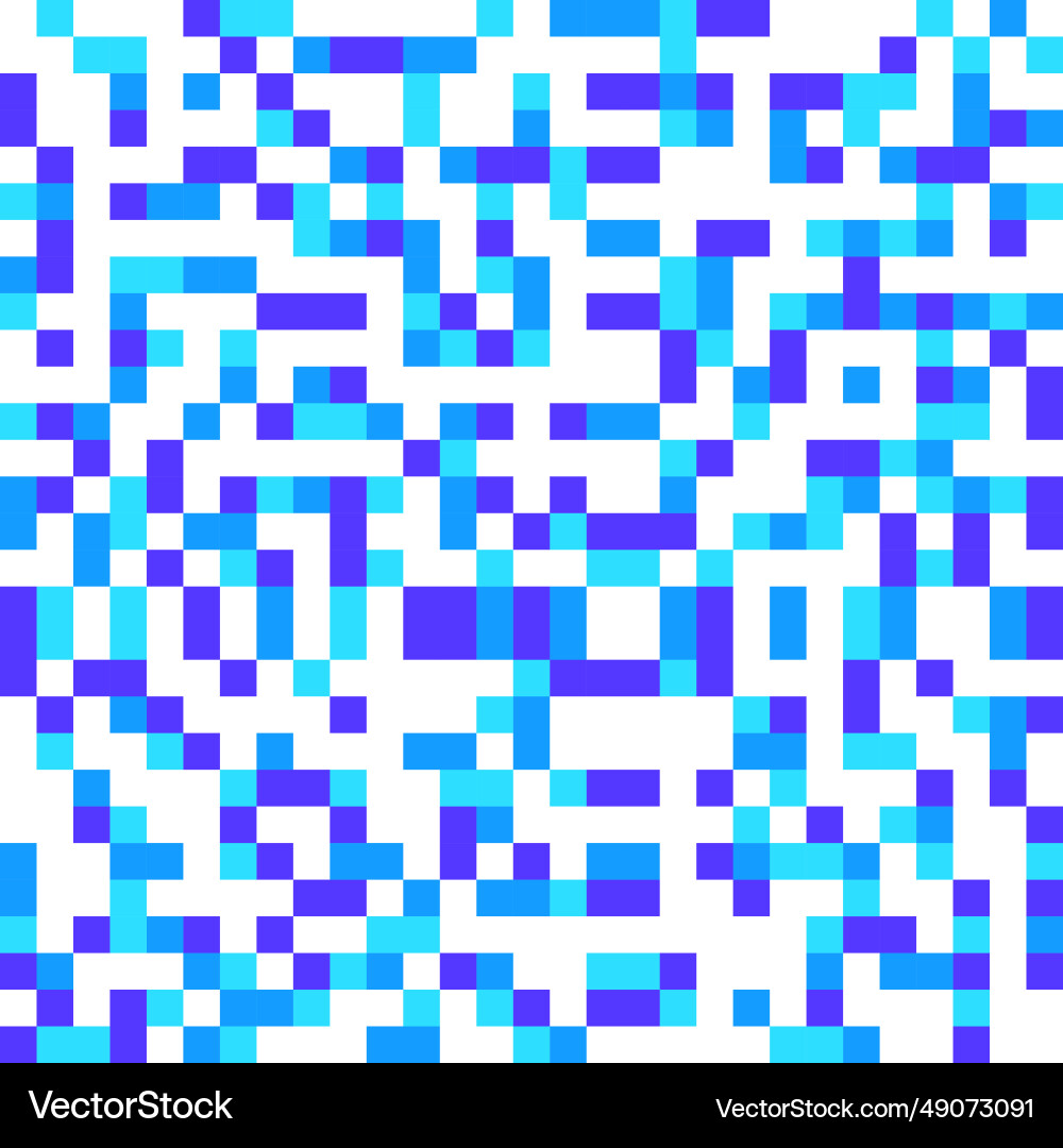 Cold color pixel pattern or background vector image