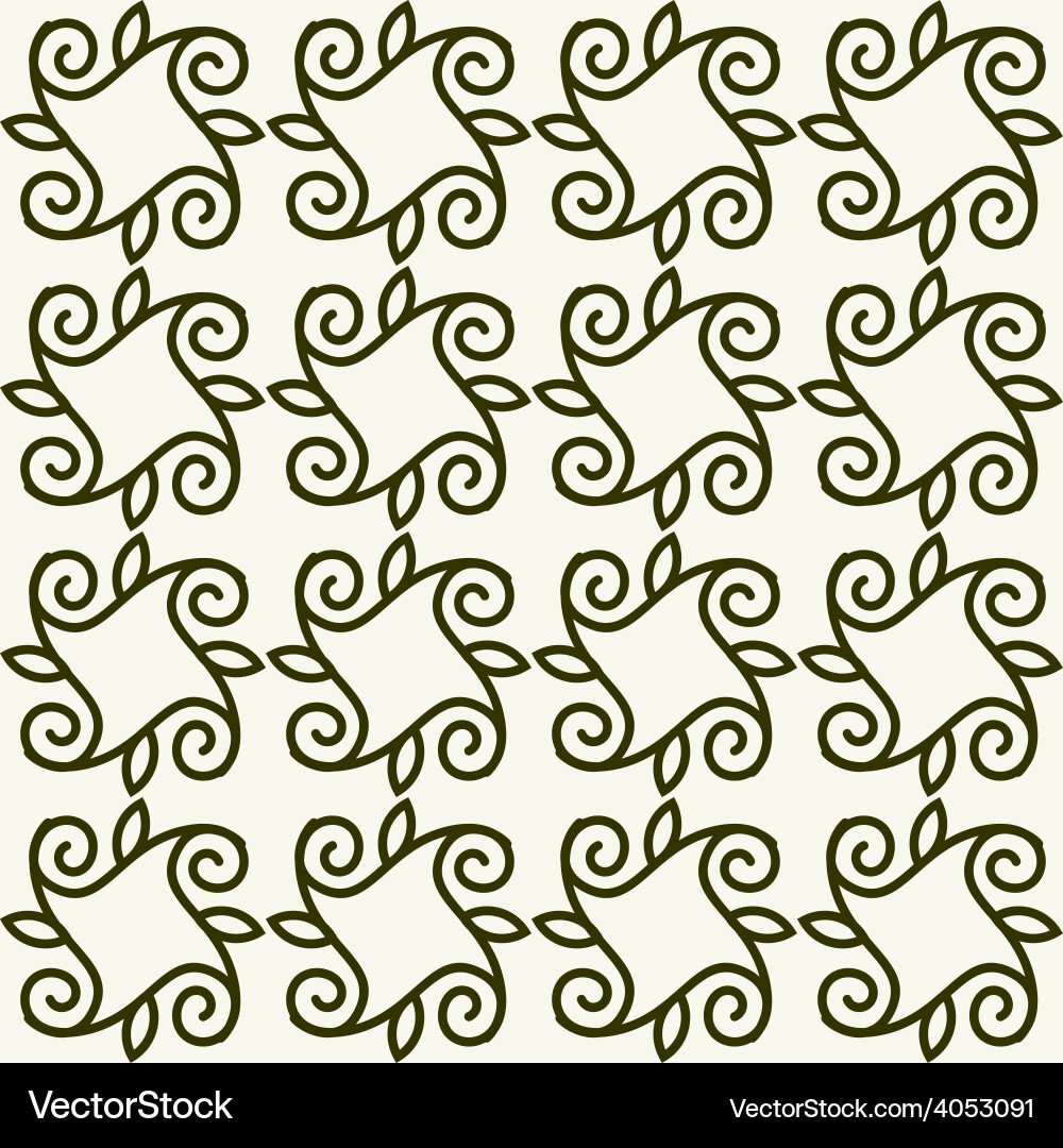 Elegant Swirl Pattern vector image
