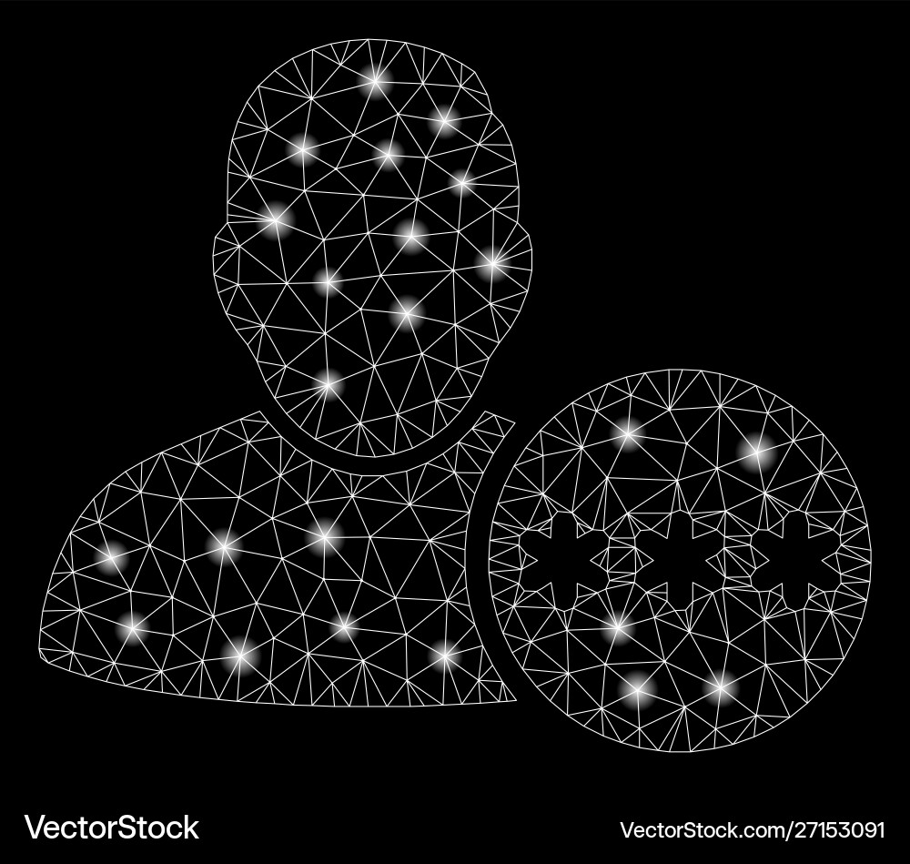 Flare mesh 2d user hidden password with Flare mesh 2d user hidden password with vector image