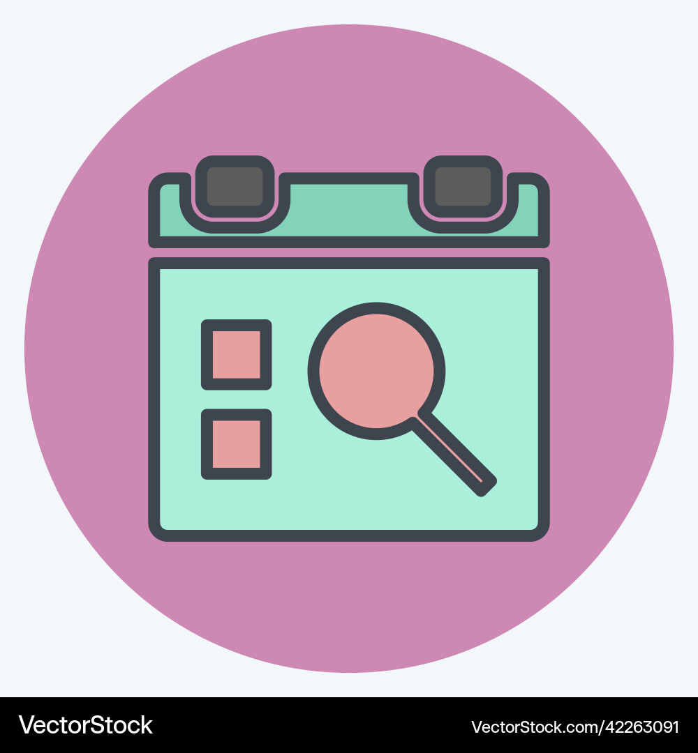 Icon find event suitable for user interface Vector Image
