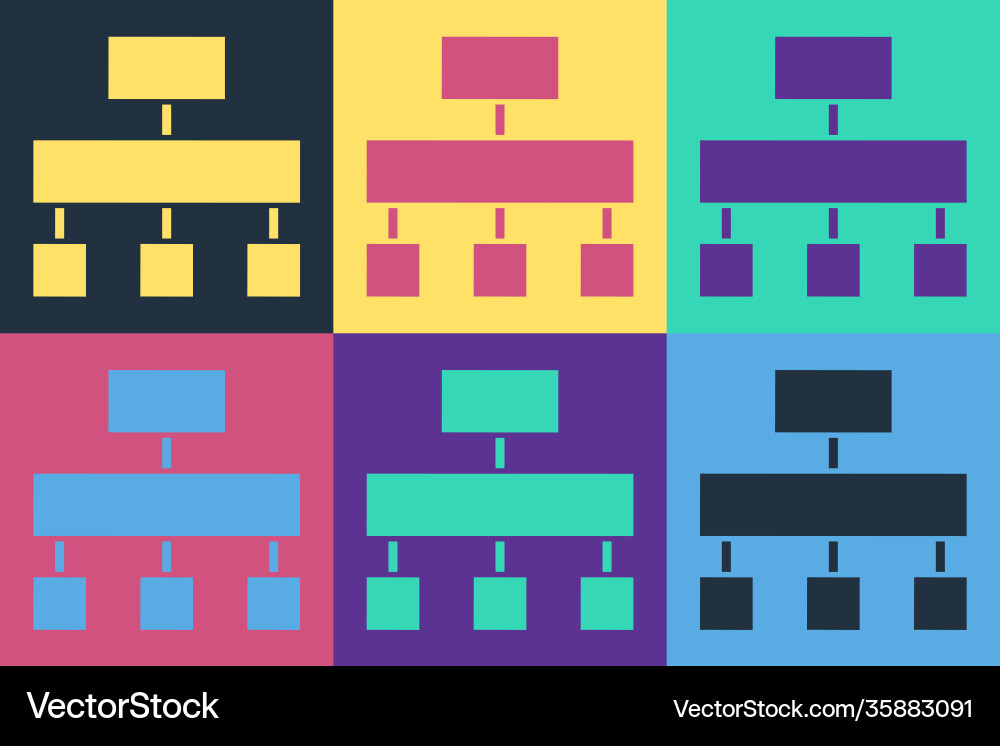 Pop art site map icon isolated on color background Pop art site map icon isolated on color background Vector Image