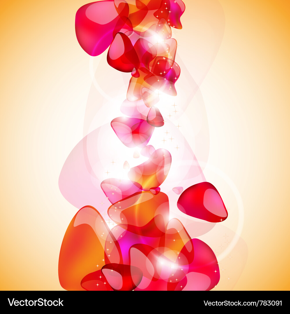 Red Bubble Abstract Background vector image