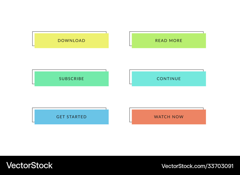 Set buttons Set buttons vector image