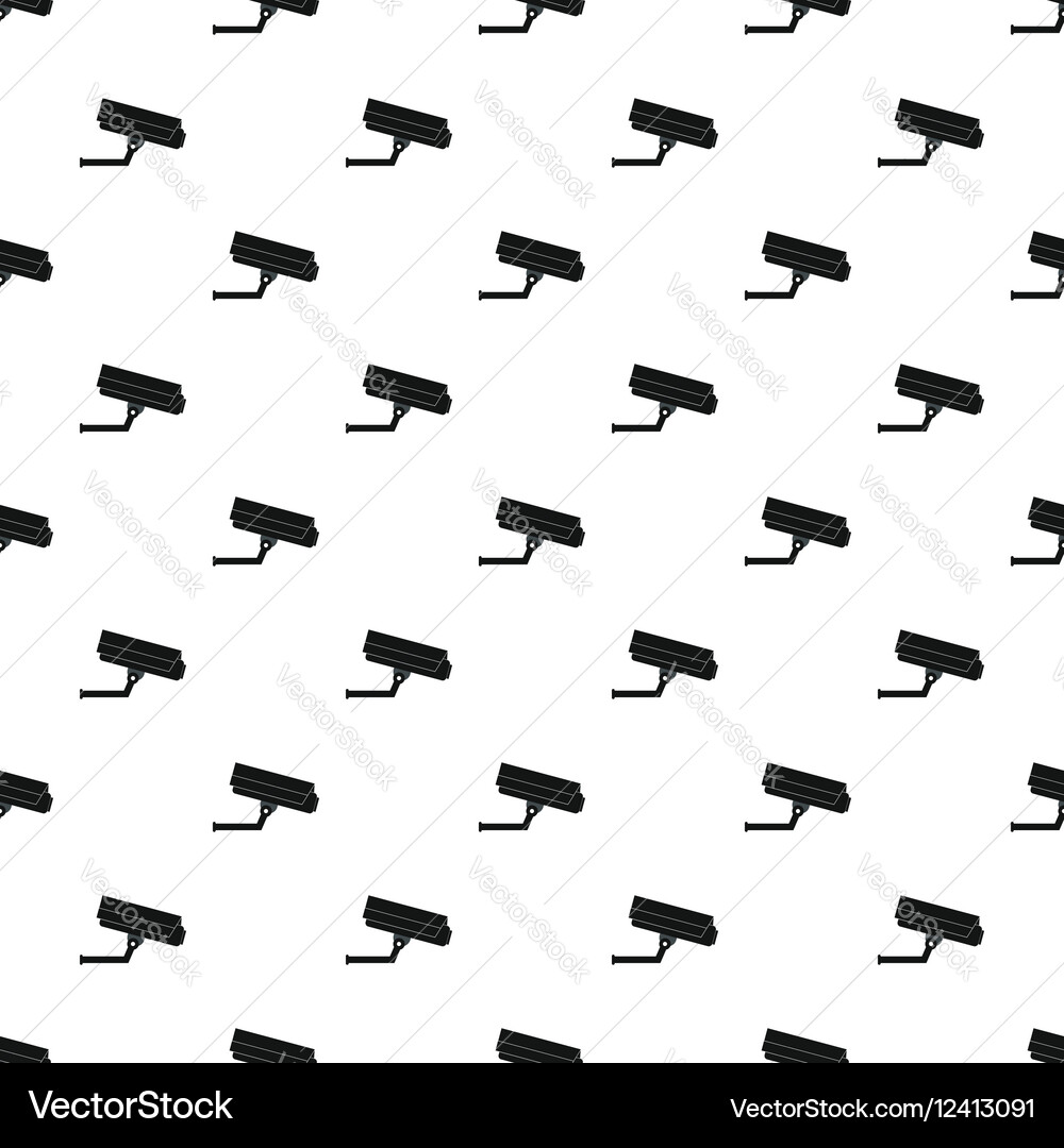 Surveillance camerar pattern simple style Vector Image