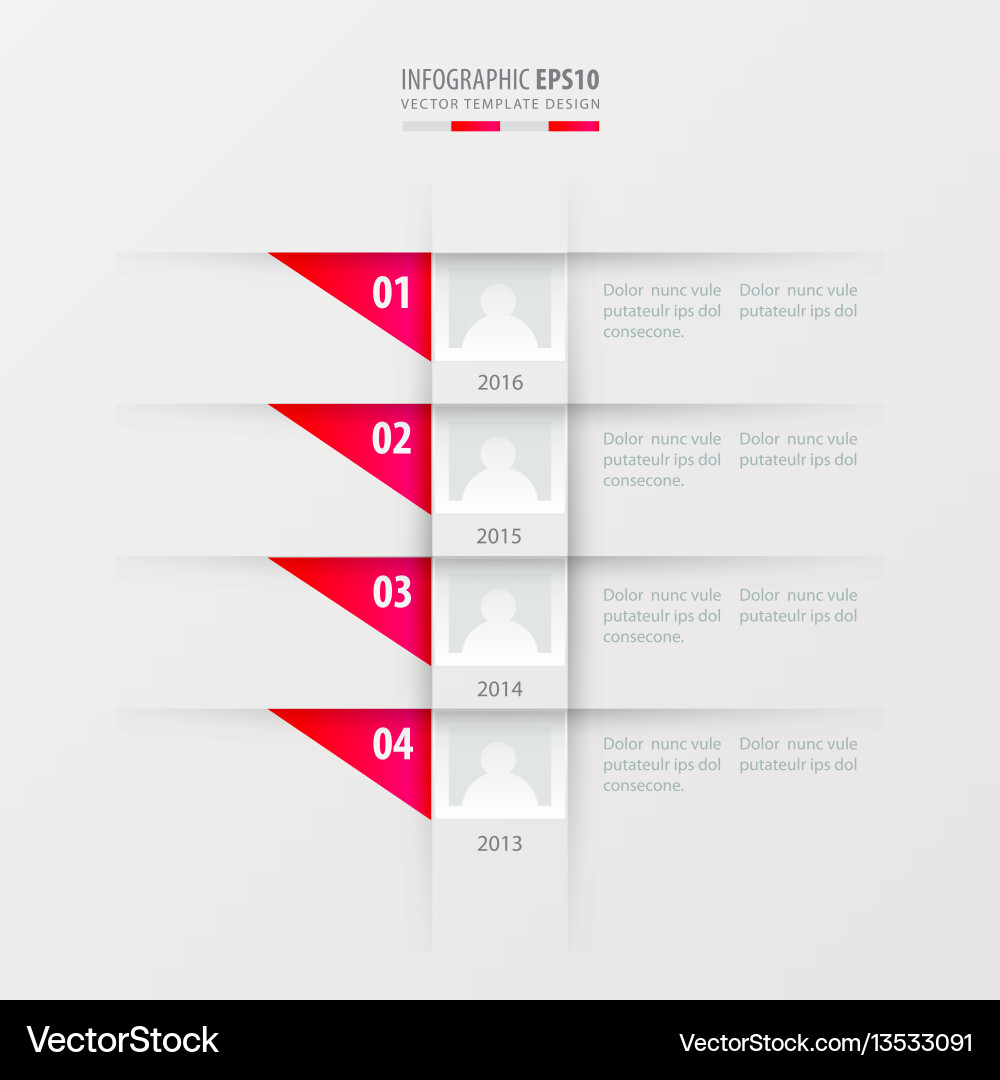 Timeline Design Vorlage rosa Farbverlauf Timeline Design Vorlage rosa Farbverlauf Vektorbild