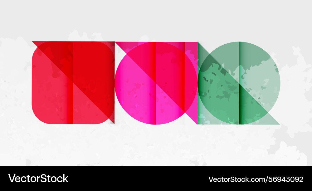 Abstract graphic design features overlapping Abstract graphic design features overlapping Vector Image