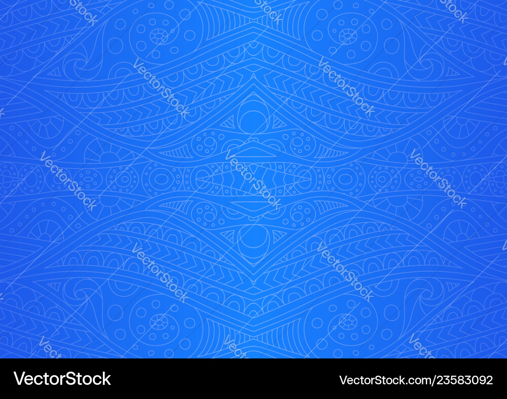 Art with abstract blue linear seamless pattern Vector Image