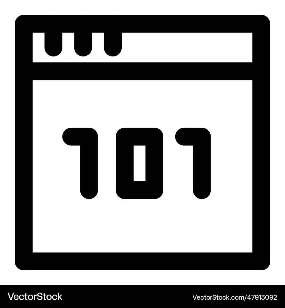 Binary code computer numbering system vector image