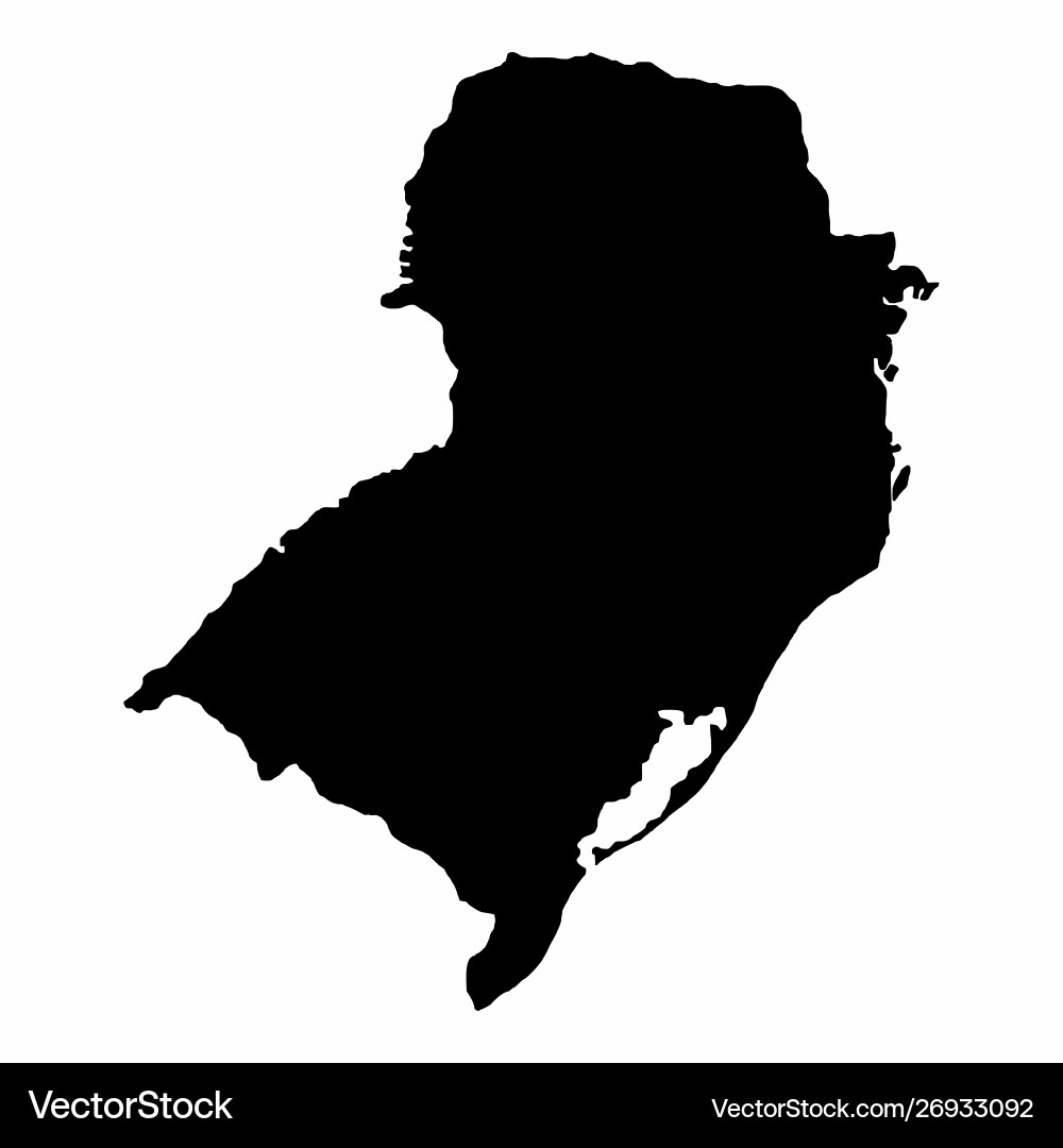Brasilien Südsilhouette Karte Brasilien Südsilhouette Karte vektorbild