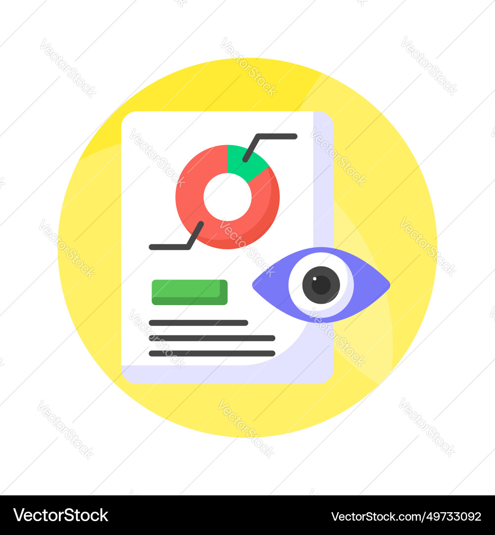 Check this beautifully designed data monitoring Vector Image