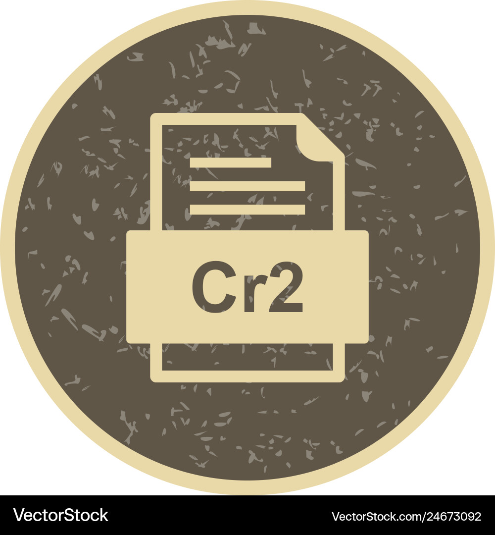 Cr2 file document icon Vector Image