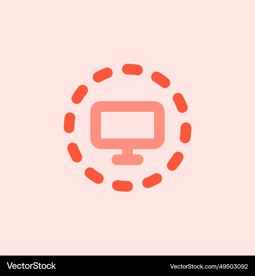 Desktop screen displaying configuration feature vector image