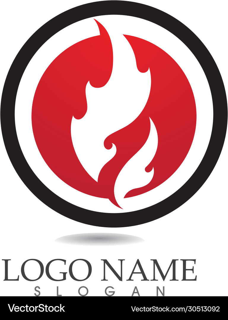 Feuer Flame Logo Vorlage Icon Öl Gas und Energie Feuer Flame Logo Vorlage Icon Öl Gas und Energie vektorbild