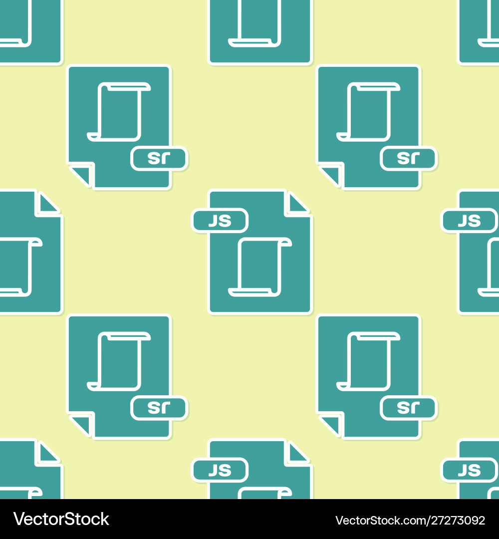 Green js file document download button icon Green js file document download button icon vector image